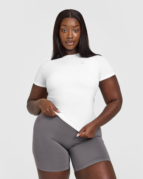 Oner Modal Go To Seamless Fitted Top | White