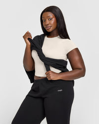 Mellow™ Soft Mid Short Sleeve T-Shirt | Sand