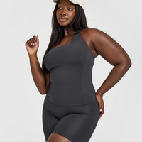 Timeless Square Neck Vest | Coal