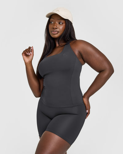 Timeless Square Neck Vest | Coal