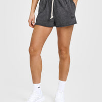Raw Lounge Oversized Shorts | Coal
