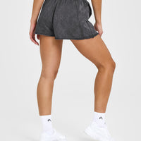 Raw Lounge Oversized Shorts | Coal
