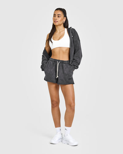 Raw Lounge Oversized Shorts | Coal