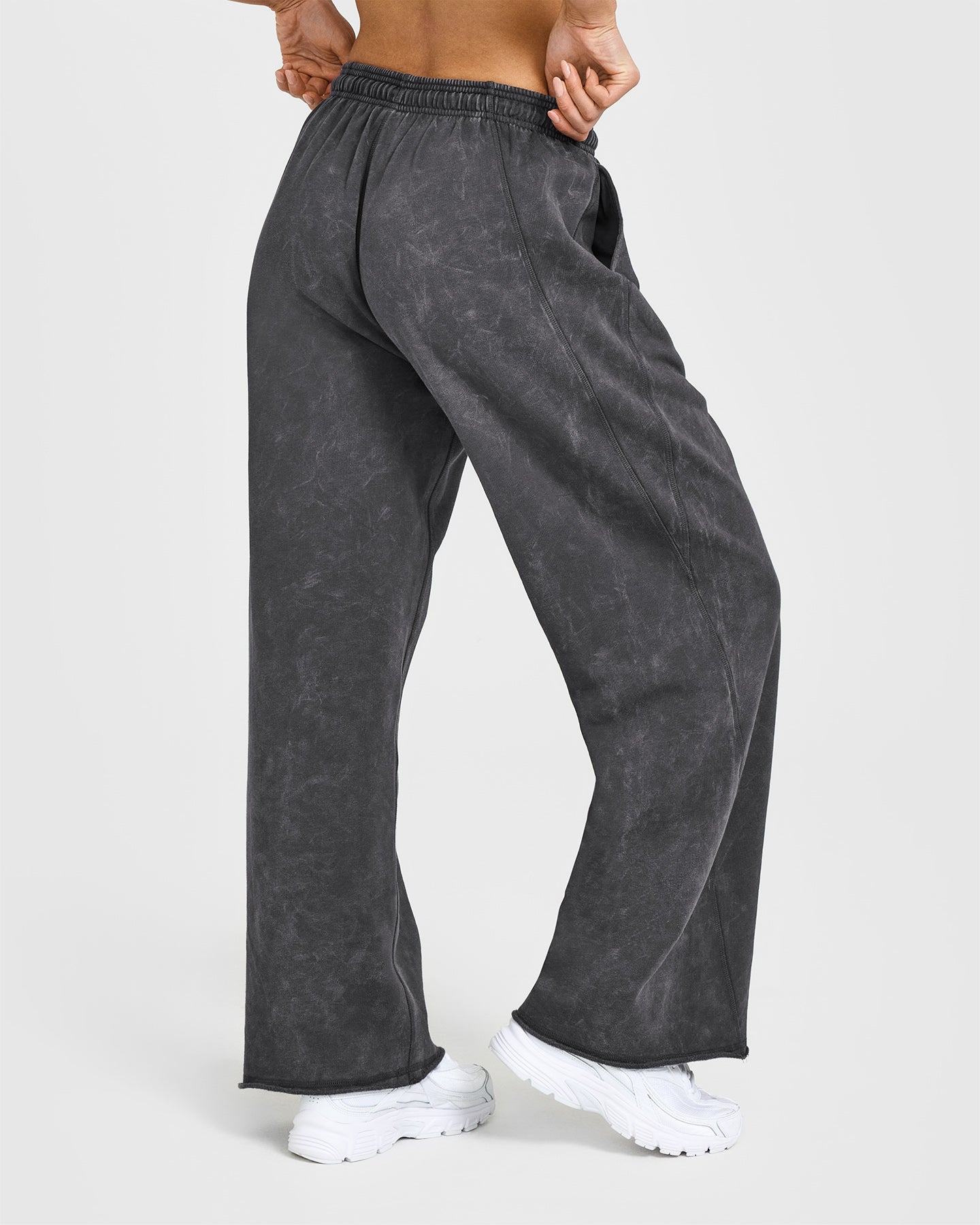 Raw Lounge Wide Leg Joggers | Coal