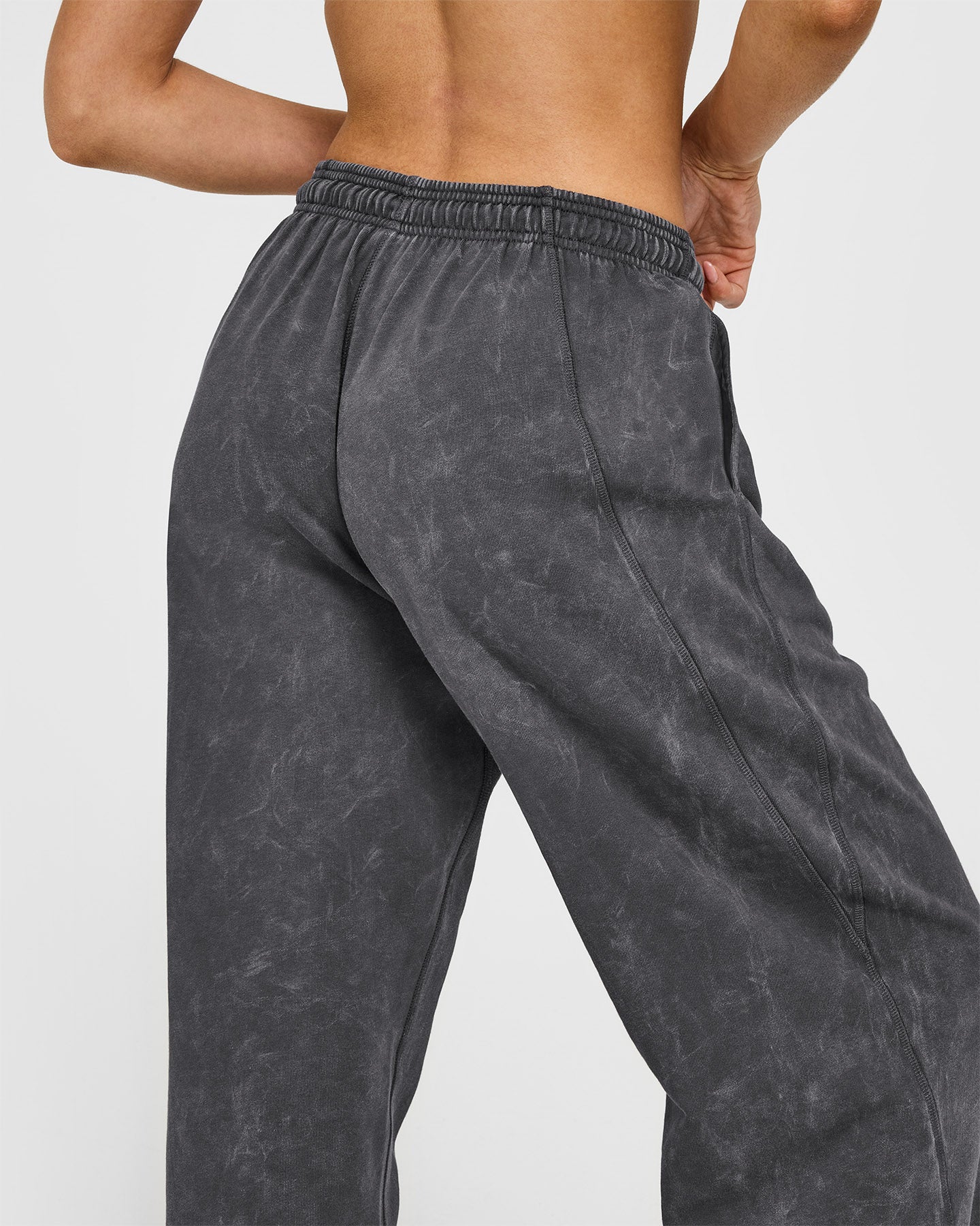 Raw Lounge Wide Leg Joggers | Coal