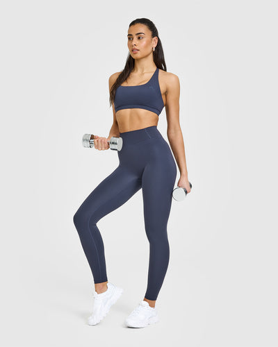 Timeless High Waisted Leggings | True Blue