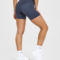 Timeless High Waisted Shorts 6" | True Blue