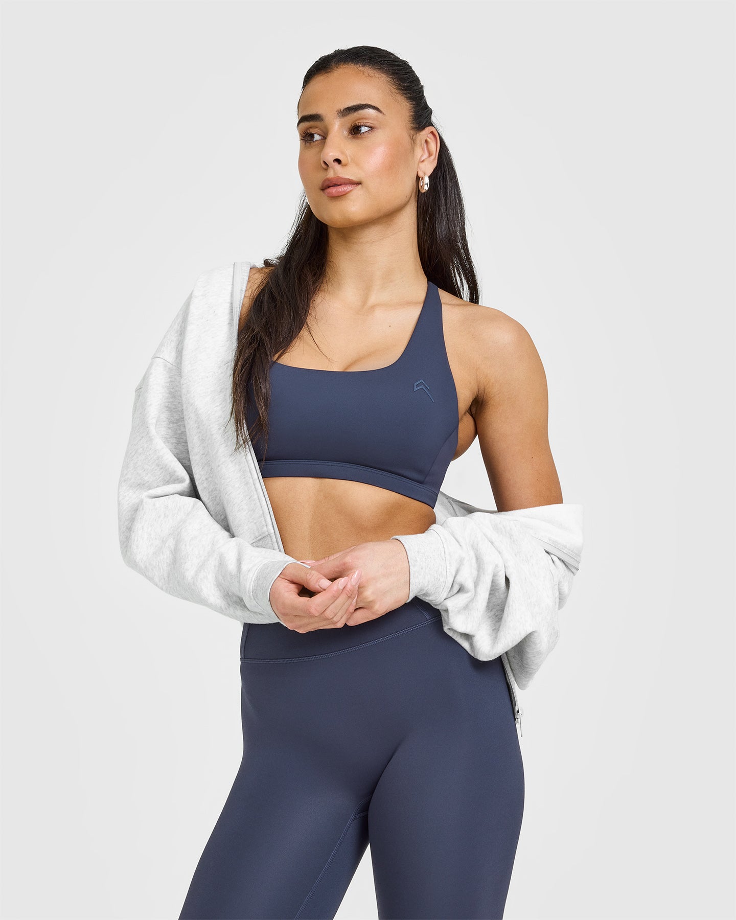 Timeless Square Neck Sports Bra | True Blue