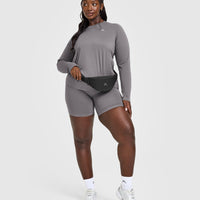 Go To Seamless Loose Long Sleeve Top | Ash Grey