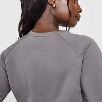 Go To Seamless Loose Long Sleeve Top | Ash Grey
