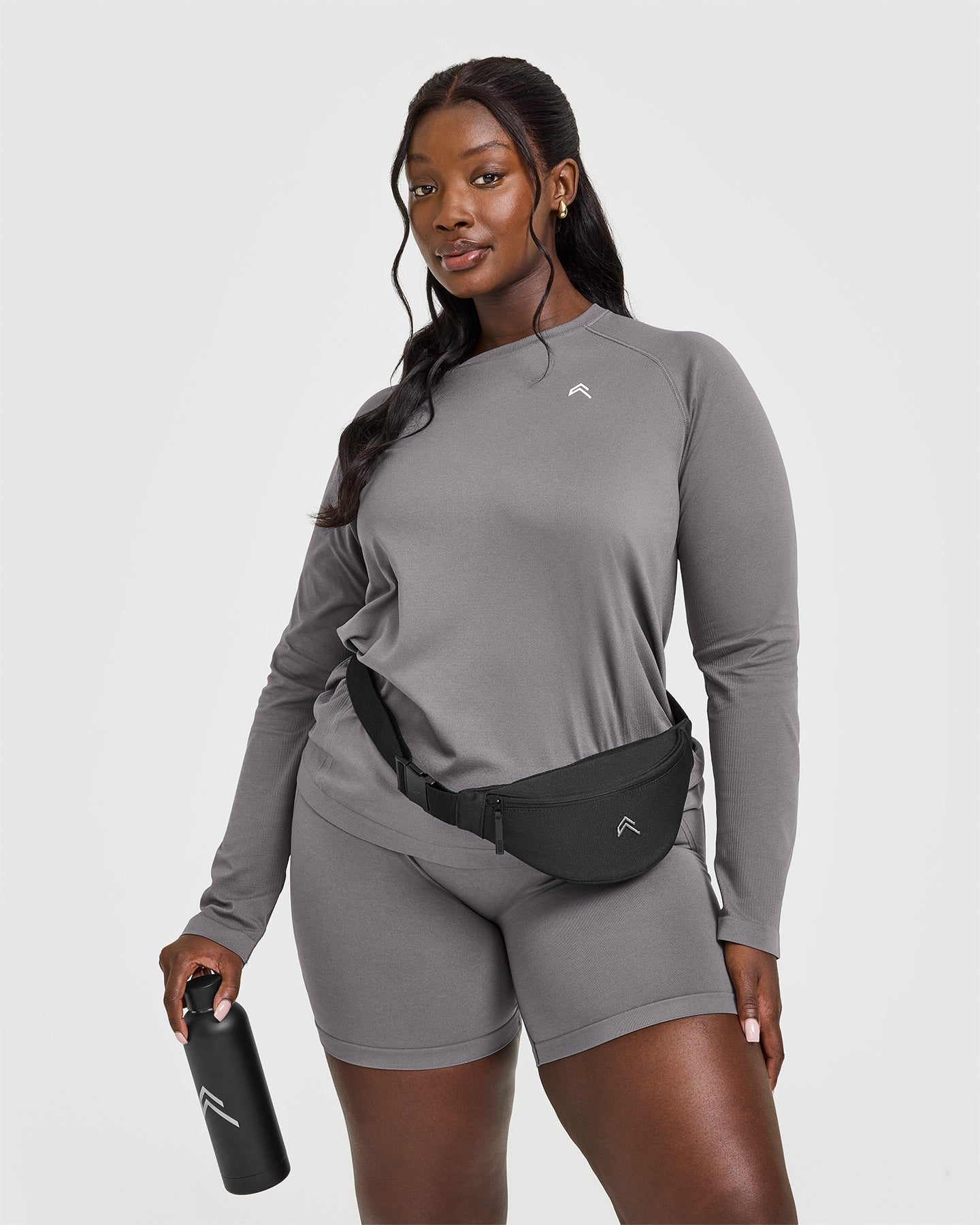 Go To Seamless Loose Long Sleeve Top | Ash Grey
