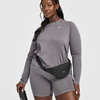 Go To Seamless Loose Long Sleeve Top | Ash Grey