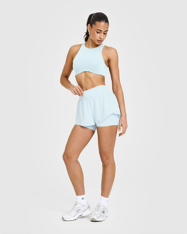 Unified Double Layer Shorts 5" | Cloud Blue