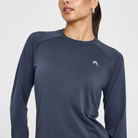 Go To Seamless Loose Long Sleeve Top | True Blue