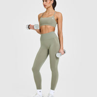 Everyday Cross Over Bralette | Soft Sage Green