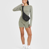 Go To Seamless Fitted Long Sleeve Top | Soft Sage Green