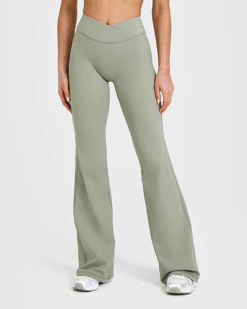 Oner Modal Unified Wrap Flared Bottoms | Soft Sage Green
