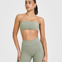 Unified Micro Bandeau Bralette | Soft Sage Green