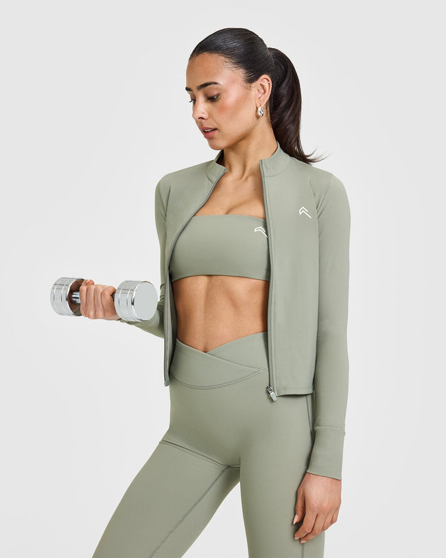 Unified Micro Bandeau Bralette | Soft Sage Green