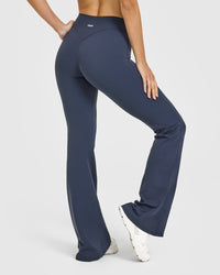 SoftMotionâ„¢ Flared Bottoms with White Logo | True Blue