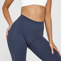 SoftMotionâ„¢ Flared Bottoms with White Logo | True Blue