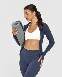 SoftMotionâ„¢ Flared Bottoms with White Logo | True Blue