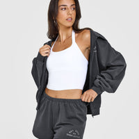 Lightweight Shorts with Graphic | Coal
