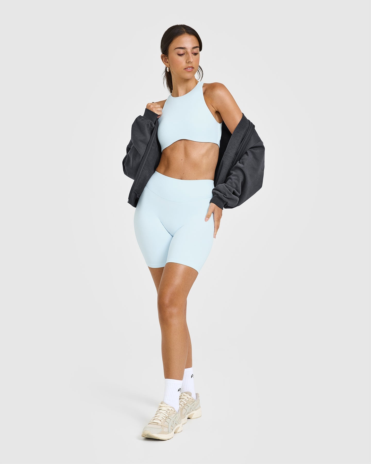 SoftMotion™ Cycling Shorts 8" | Cloud Blue