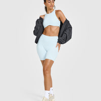 SoftMotion™ Cycling Shorts 8" | Cloud Blue