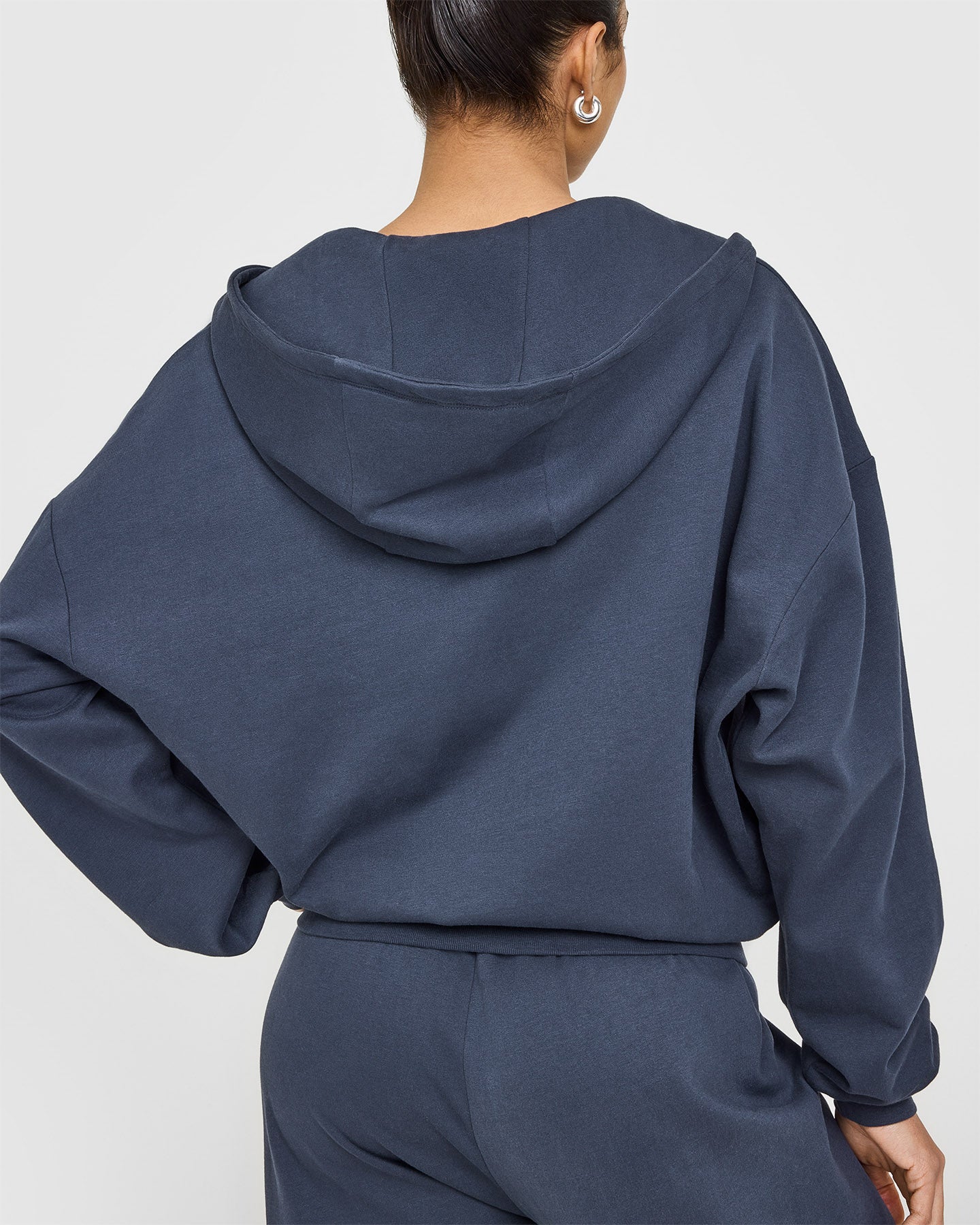 Lightweight Zip Through Hoodie With Oner Logo | True Blue