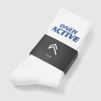 Oner Active Crew Socks 1 Pack | Shadow Blue/White