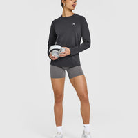 Go To Seamless Loose Long Sleeve Top | Coal
