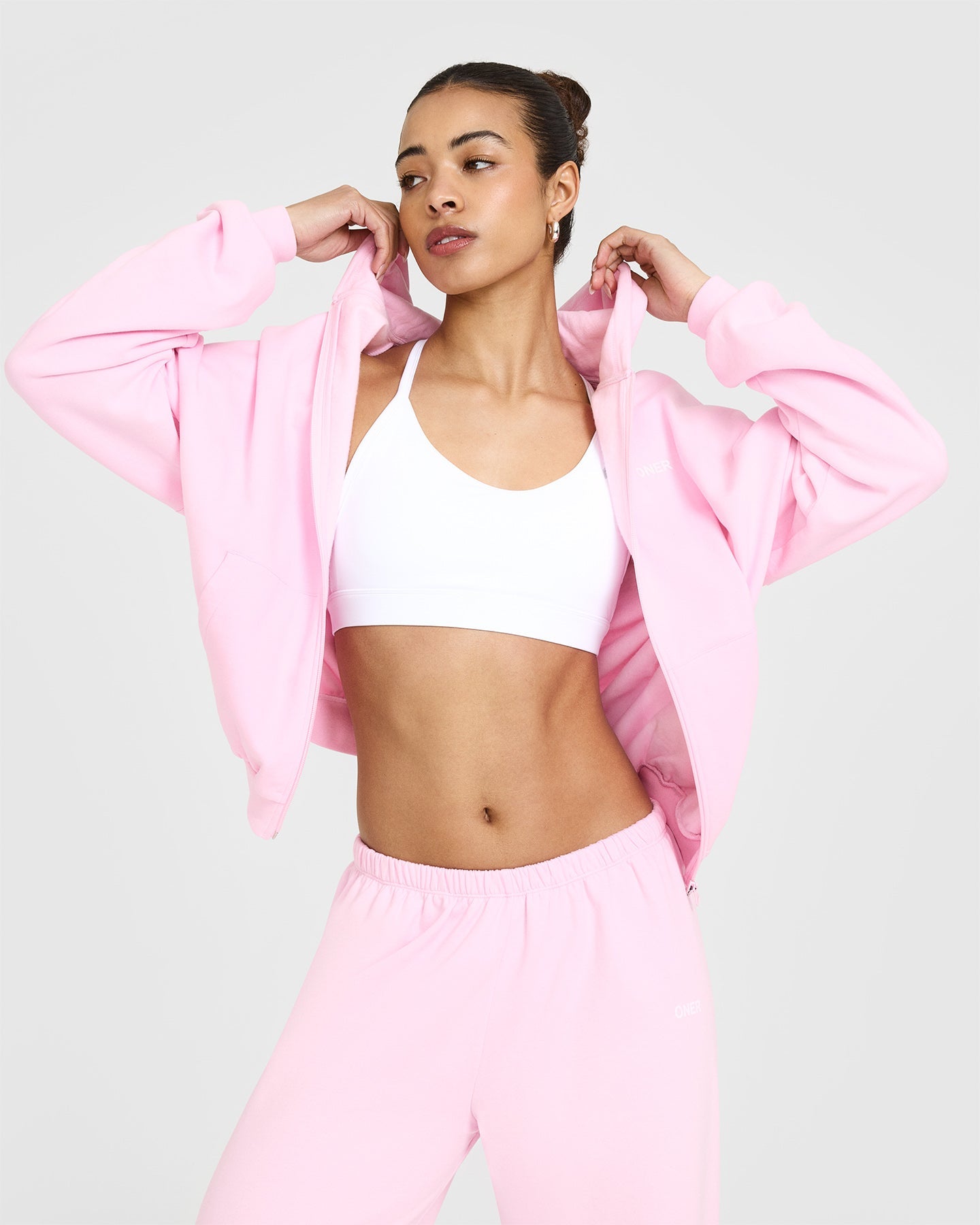 Lightweight Jogger With Oner Logo | Washed Chalk Pink