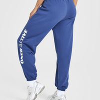 Lightweight Graphic Joggers | Shadow Blue