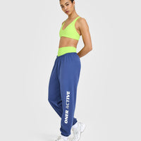 Lightweight Graphic Joggers | Shadow Blue