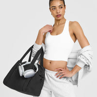 Mellowâ„¢ Rib Square Neck Mid Vest with Built in Bra Shelf | White