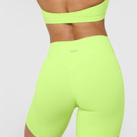 SoftMotion™ Cycling Shorts 8" | Citrus Green