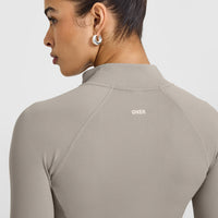 SoftMotion™ Jacket with White Logo | Warm Sand