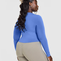 Mellowâ„¢ Soft Mid Long Sleeve Top | Glaucous Blue