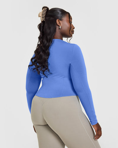 Mellowâ„¢ Soft Mid Long Sleeve Top | Glaucous Blue