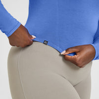 Mellowâ„¢ Soft Mid Long Sleeve Top | Glaucous Blue