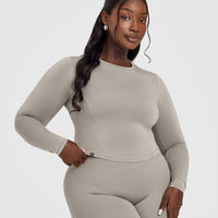 Mellow™ Soft Mid Long Sleeve Top | Warm Sand