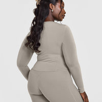 Mellow™ Soft Mid Long Sleeve Top | Warm Sand
