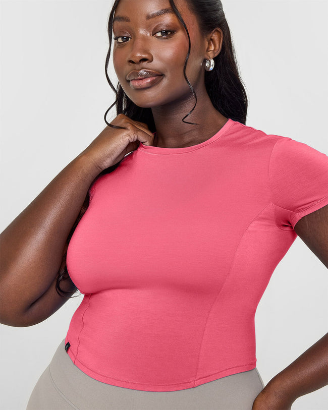 Mellow™ Soft Mid Short Sleeve T-Shirt | Velvet Pink
