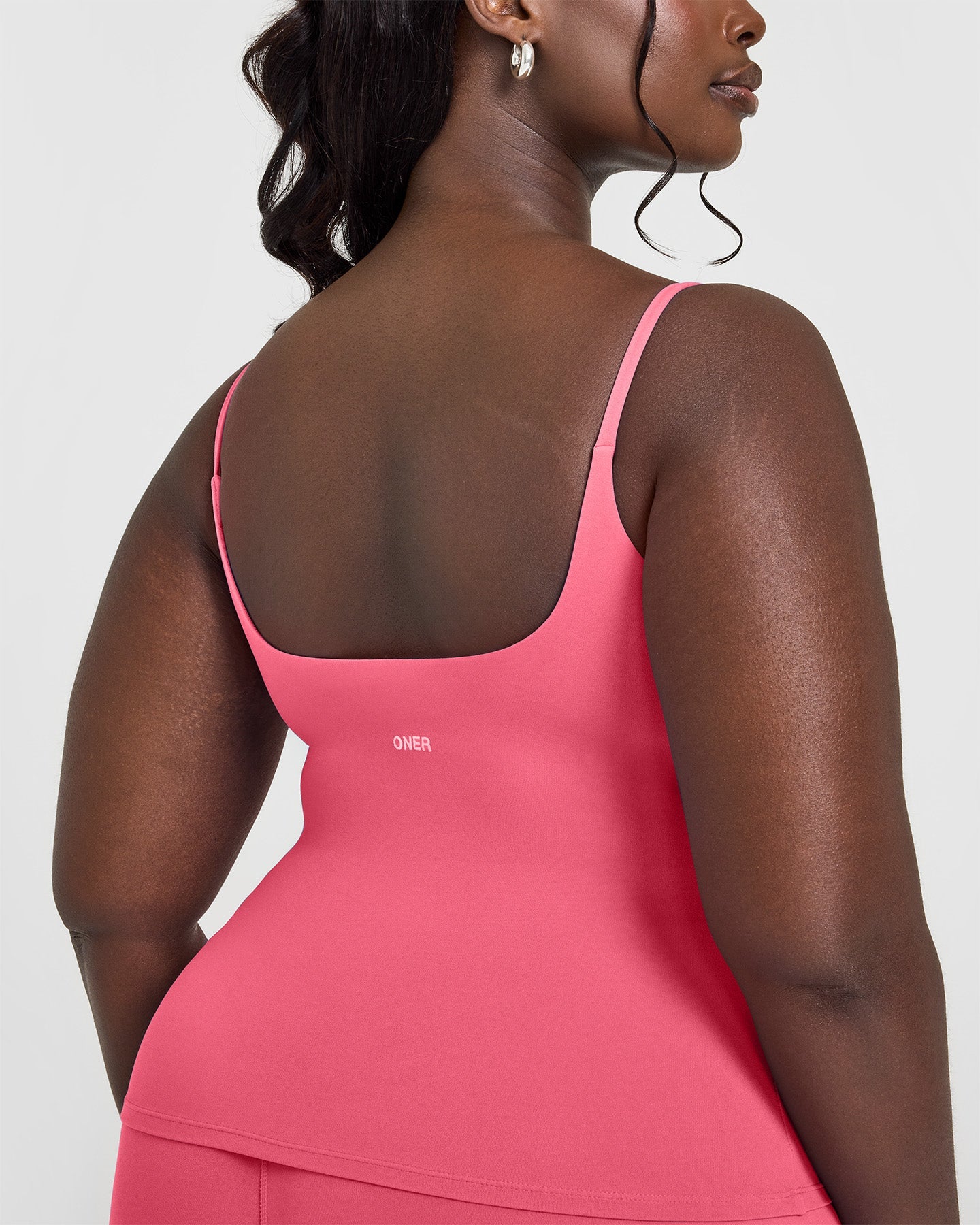 SoftMotion™ Strappy Vest with Built in Bra Shelf | Dark Velvet Pink
