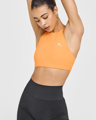 EasyLiftâ„¢ High Neck Sports Bra | Powdered Orange