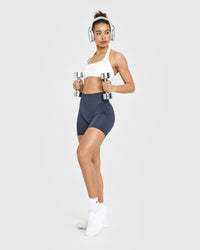 Effortless Seamless Shorts | True Blue