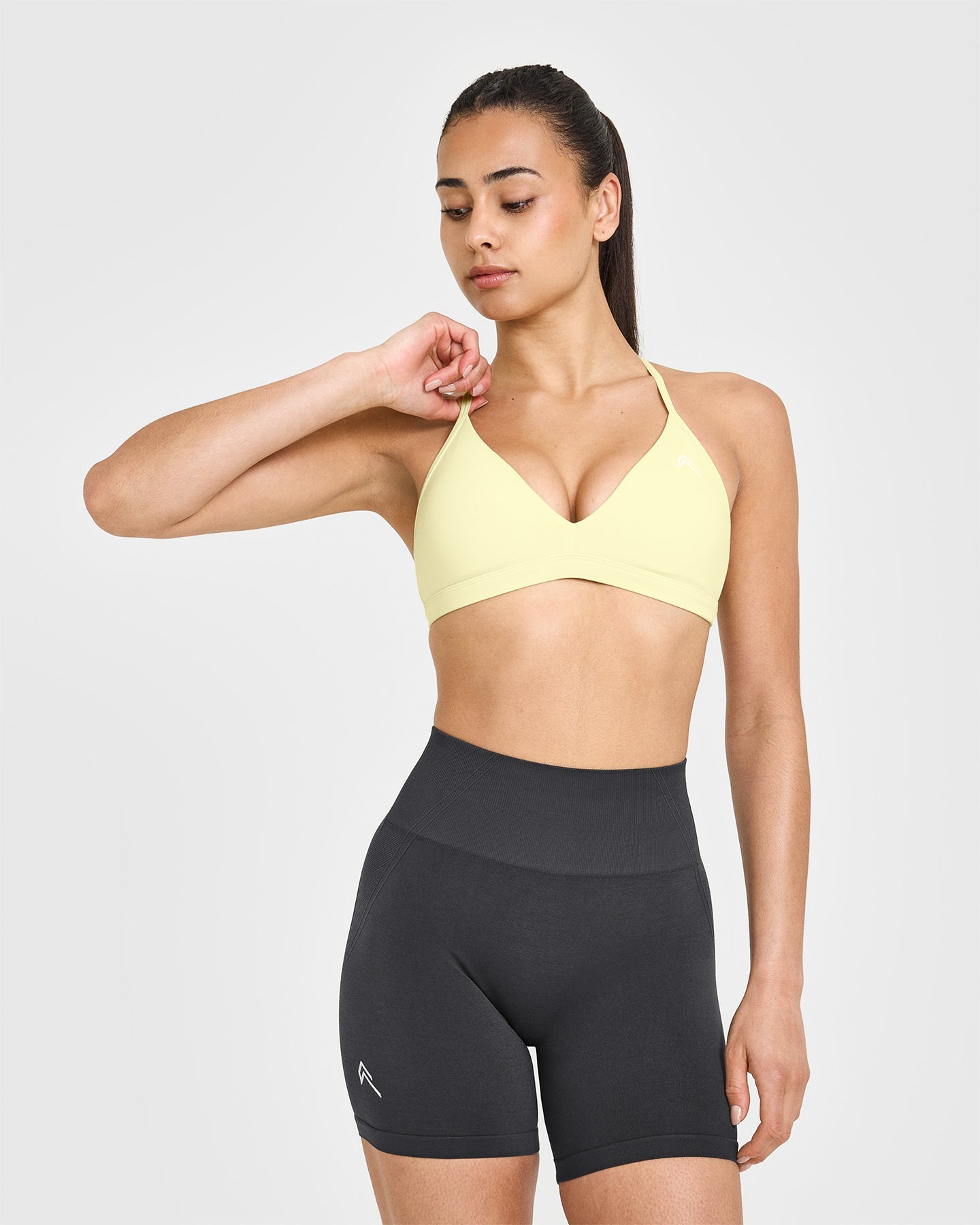 EasyLiftâ„¢ Ultra Minimal V Neck Bralette | Pastel Yellow