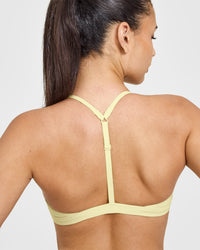EasyLiftâ„¢ Ultra Minimal V Neck Bralette | Pastel Yellow