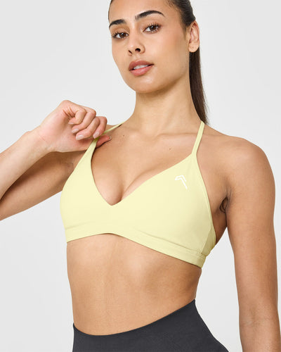 EasyLiftâ„¢ Ultra Minimal V Neck Bralette | Pastel Yellow
